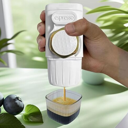 Espresso Machine，Hand Press Espresso Machine Coffee Maker ，Compact Portable Coffee Maker，Manual Button-operated Italian Espresso Machine For Home, Travel, And Outdoor Use(A) in Saudi Arabia
