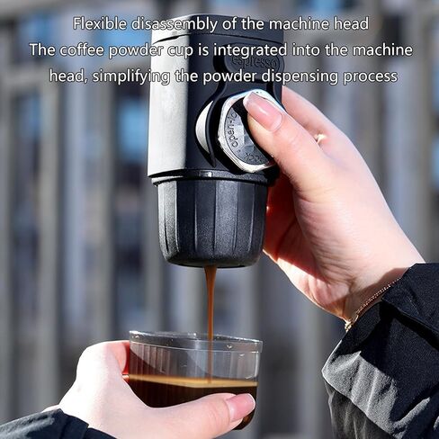 Espresso Machine，Hand Press Espresso Machine Coffee Maker ，Compact Portable Coffee Maker，Manual Button-operated Italian Espresso Machine For Home, Travel, And Outdoor Use(A) in Saudi Arabia