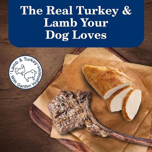 Blue Buffalo Homestyle Recipe Senior 7+ Turkey and Lamb Wet Dog Food for Senior 7+ Dogs, 12.5 oz. Cans, 6 Count Variety Pack in Kuwait