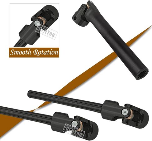 عمود محرك الزاحف RC 116-170 مم ترقيات لـ 1/10 SCX10 D90 Gen7/Pro RC 4WD GEN8 SCX10-II، RCMYou 2 قطعة عمود محرك عالمي، محاور معدنية كاملة من الفولاذ، أسود (116-170 مم، قطعتان) in Kuwait