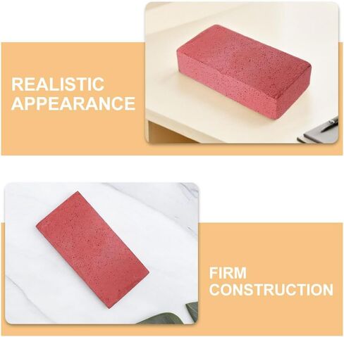 Foam Prop for Stage Film: 4pcs Fake Brick Blocks Boys and Girls- Bricks Magician's Accessories and Street Performances in Saudi Arabia