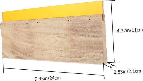 Homoyoyo Wooden Ink Scraper Squeegee for Screen Printing Rubber and Wood Material Shirts Bags Posters and Textile Applications in Saudi Arabia