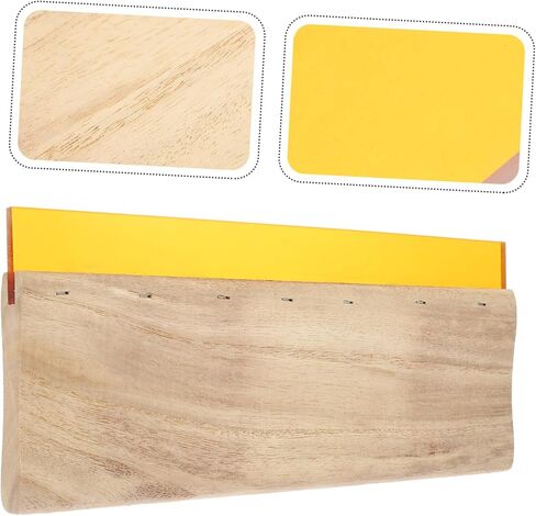 Homoyoyo Wooden Ink Scraper Squeegee for Screen Printing Rubber and Wood Material Shirts Bags Posters and Textile Applications in Saudi Arabia