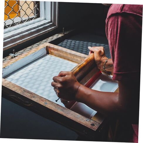 Homoyoyo Wooden Ink Scraper Squeegee for Screen Printing Rubber and Wood Material Shirts Bags Posters and Textile Applications in Saudi Arabia