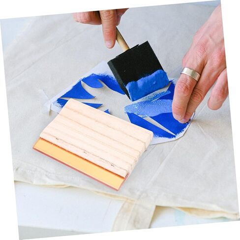Homoyoyo 2pcs Multi-Purpose Wooden Scrapers for Screen Printing Ink Squeegees for Projects Use in Saudi Arabia