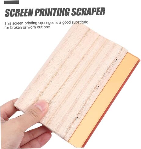 Homoyoyo 2pcs Multi-Purpose Wooden Scrapers for Screen Printing Ink Squeegees for Projects Use in Saudi Arabia
