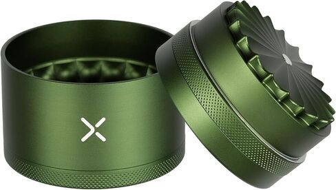MillX Premium Toothless Herb & Spice Grinder – Aircraft-Grade Aluminum Manual Grinder, 2.5 Inch, Extra Storage Compartment, Kitchen Use, Smooth Jam-Free Grind (Matte Green) in Saudi Arabia
