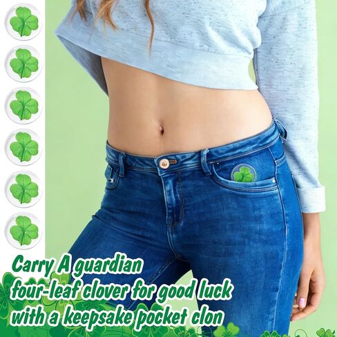 30 Pcs Real Four Leaf Clover Good Luck Pocket Token 1.25 Lucky Charm Clover Preserved Shamrock for St. Patrick's Day Irish Gifts DIY in Saudi Arabia