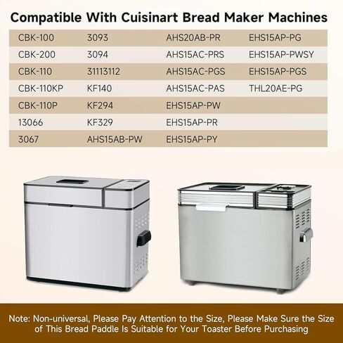 Bread Maker Machine Kneading Paddle Compatible With Cuisinart Oster ExpressBake CBK-100 CBK-110 CBK-200 Replace#: CBK-100PDL in Kuwait