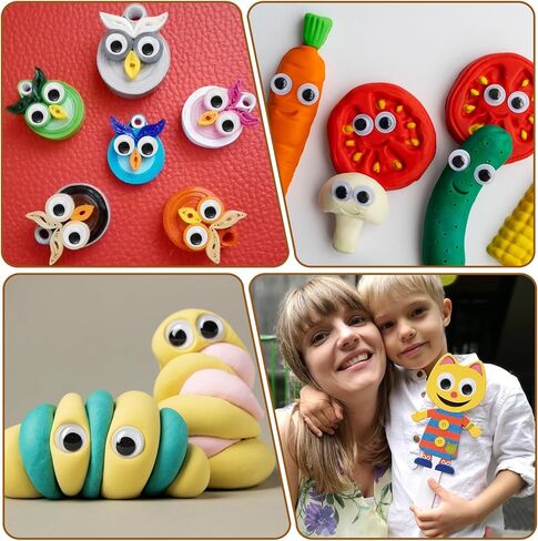 400 قطعة من عيون جوجلي من كوبي، عيون جوجلي ذاتية اللصق، عين جوجل صغيرة للحرف اليدوية، ملصقات عيون جوجليز لصناعة الدمى وديكورات العطلات in Kuwait