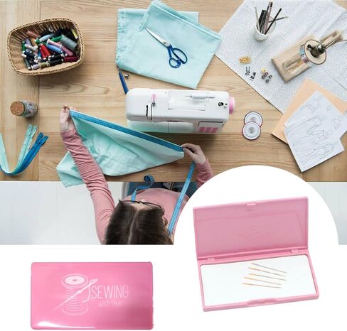 Magnetic Needle Case,Needle Storage Holder,Portable Rectangle Magnetic Sewing Stitching Pin Storage Box,Sewing Knitting Pin Organizer,Needle Container Tool,for Storing Needle in Saudi Arabia