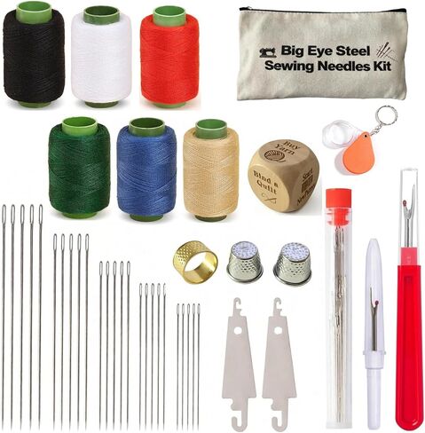 SZXINYANN 40pcs Steel Sewing Needles, Multi-Size Assortment Pack with Storage Tube, Sharp Point, Rust-Resistant, Professional Crafting and Mending in Saudi Arabia