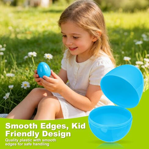 48 قطعة من بيض عيد الفصح، مجموعة بيض من البلاستيك الصلب الفاخر، مزيج بيض عيد الفصح متعدد الألوان النابض بالحياة، مجموعة بيض الربيع لصيد البيض وأنشطة الحفلات in Kuwait