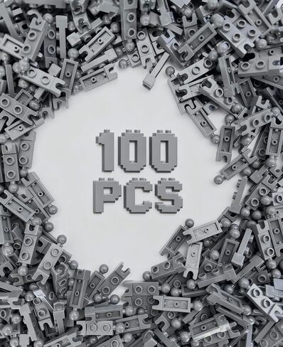 مجموعة مفاصل كروية سوداء كلاسيكية، لوحة خاصة 1 × 2 مع كوب نهاية 5.9 مم وكرة قطر 100 قطعة، متوافقة مع أجزاء وقطع ليغو (أسود) in Kuwait