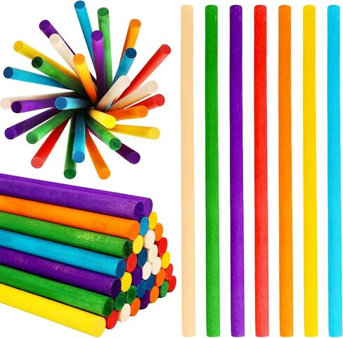 70 Pcs Rhythm Sticks for Kids Bulk 12 Inch Wood Music Lummi Sticks Wooden Percussion Musical Instruments for Girls and Boys Classroom Activities, 7 Colors in Saudi Arabia