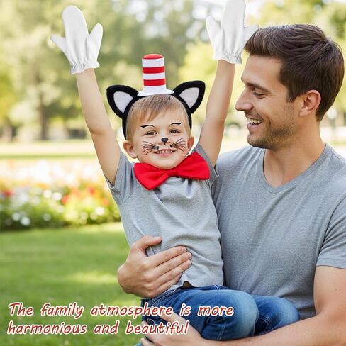 مجموعة عصابة رأس وربطة عنق على شكل أذن قطة، عصابة شعر على شكل أذن قطة باللونين الأحمر والأبيض، ملحقات أزياء قبعة قطة للحفلات التنكرية، الهالوين، الحفلات ذات الطابع الشخصي، تتضمن عصابة رأس، وقفازات، وربطة عنق، وملصقات للوجه in Kuwait