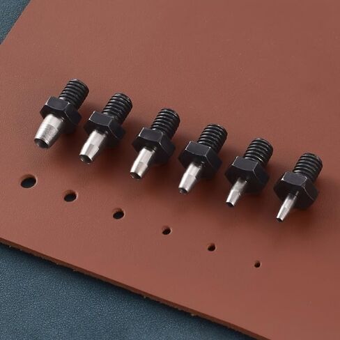 Leather Punch Set 8pcs Manual Steel Round Hole Punch Tool for Thick Leather Belts Straps - DIY Crafting Accessory in Saudi Arabia
