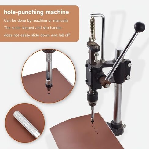Leather Punch Set 8pcs Manual Steel Round Hole Punch Tool for Thick Leather Belts Straps - DIY Crafting Accessory in Saudi Arabia