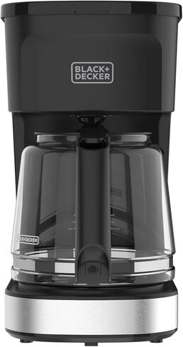 BLACK+DECKER CAFÉCRAFT 12-Cup Coffee Maker, One-Switch Drip Coffeemaker with Vortex Showerhead Technology, Sneak-A-Cup, Keep Warm Function, Stainless Steel in Saudi Arabia