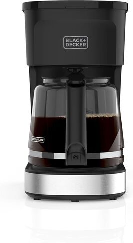 BLACK+DECKER CAFÉCRAFT 12-Cup Coffee Maker, One-Switch Drip Coffeemaker with Vortex Showerhead Technology, Sneak-A-Cup, Keep Warm Function, Stainless Steel in Saudi Arabia