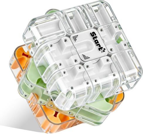 مكعب ألغاز ثلاثي الأبعاد مع متاهة الكرة المتدحرجة، وألغاز المتاهة اثنين في واحد ولعبة مكعب مطابقة الألوان، لعبة تعليمية لتحفيز الدماغ للتفكير المنطقي والتعلم العملي in Kuwait