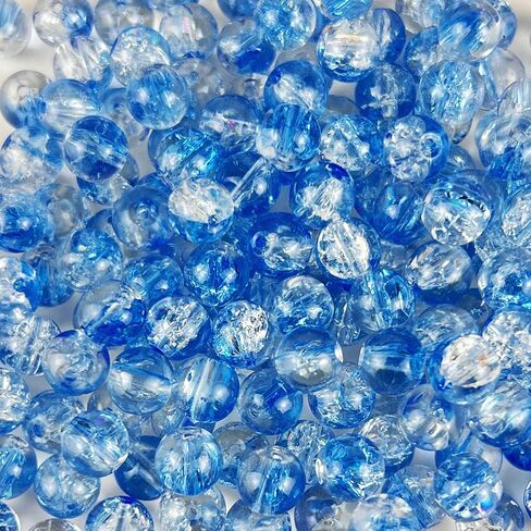 100-Piece 8mm Gradient Glass Bead Set - Bulk DIY Supplies for Jewelry Crafting in Saudi Arabia