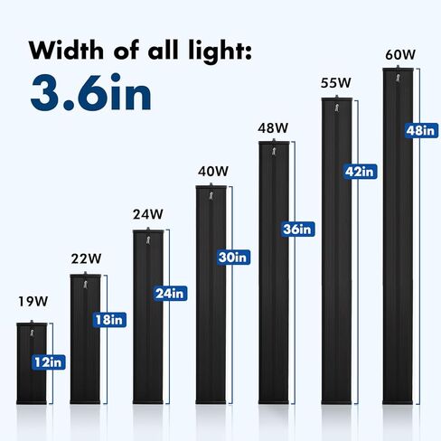 hygger Auto On Off Aquarium LED Light، 4 أوضاع إضاءة كاملة الطيف لخزان الأسماك 24/7 مؤقت للأسماك الملونة / الشمس / ضوء الليل / دورة WRGB للمياه العذبة in Kuwait
