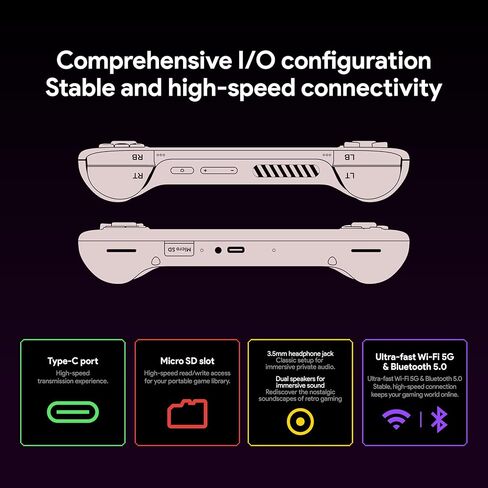 وحدة تحكم ألعاب محمولة باليد AYANEO Pocket AIR Mini Android - شاشة ألعاب ريترو 4.2 بوصة HD 4:3، MTK G99 ثماني النواة، عصا تحكم ومشغلات تأثير هول، جهاز ألعاب محمول (أبيض ريترو، 2G+32G) in Kuwait