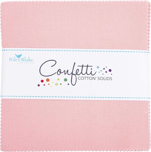 قصاصات قطنية صلبة جميلة باللون الوردي 42 حزمة مربعات ساحرة مقاس 5 بوصات رايلي بليك 5-120-PRETTYPINK-42 in Kuwait