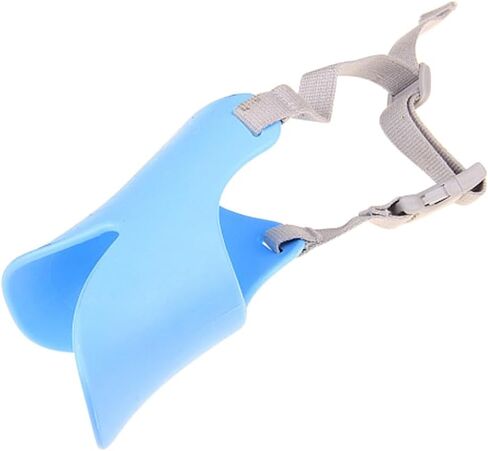 Dog Muzzle,Anti Bite Duck Mouth Shape DogMouth Covers,Soft Duck Silicone Mouth Cover with Adjustable Strap,Small Medium Dogs Muzzle Mask to Prevent Barking,Biting,Chewing(:Yellow,L:13cm/5.12inch) in Saudi Arabia