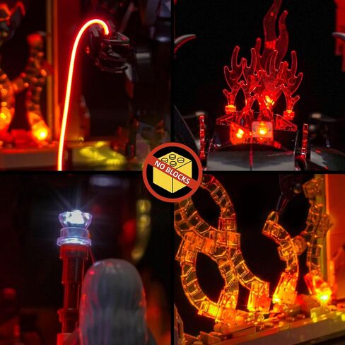 ضوء BrickBling متوافق مع Lego Balrog Book Nook، إضاءة إبداعية متوافقة مع Lego 10367 - باستثناء الطوب (ضوء إصدار RC) in Kuwait
