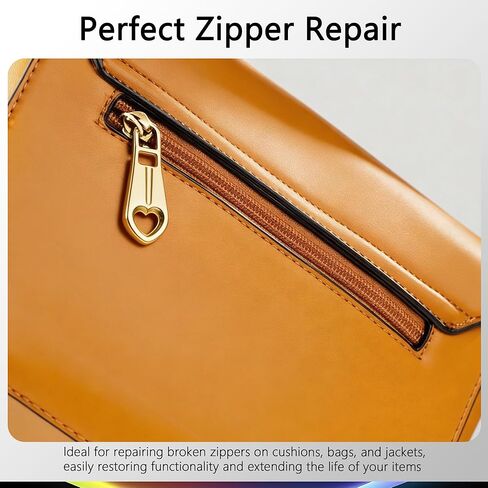 SHRJ 20Pcs Heart-Shaped Zipper Sliders Zinc Alloy #5 Zippers Sliders 5 Colors Zipper Accessory Replacement Zippers Pulls Repair Kit for Clothes Handbag Making Craft Sewing DIY Luggage Bags in Saudi Arabia