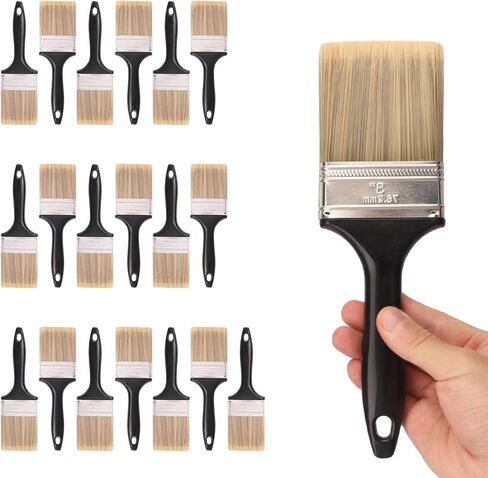 40 Pack 1.5 Inch Flat Paint Brushes, A Professional Range of Wall Paint Brushes for Your Home or DIY Paint,Furniture,Deck,and Wall Trim KUKLIPJIM in Saudi Arabia