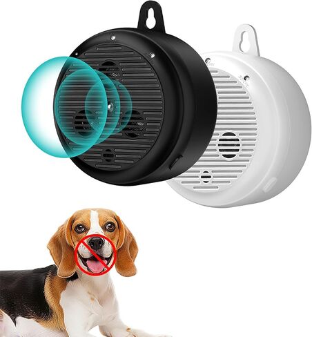 35ft ultrasonic Dog bark Box Anti Barking Device for Dogs Bark Deterrent Devices with 3 Modes （Black+Grey） in Saudi Arabia