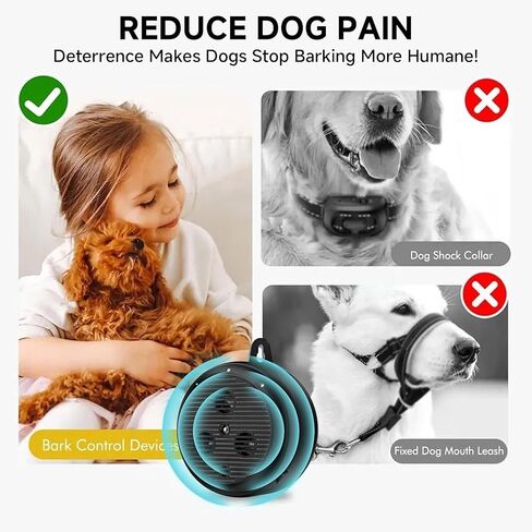 35ft ultrasonic Dog bark Box Anti Barking Device for Dogs Bark Deterrent Devices with 3 Modes （Black+Grey） in Saudi Arabia