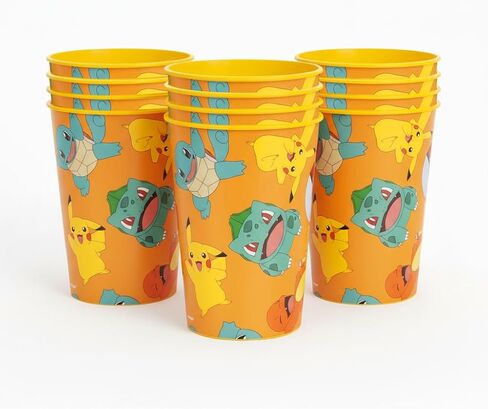 Unique Pokémon 12 Pack 16 oz Plastic Reusable Favor Cups – Birthday Party Supplies, Goodie Bag Favors, Kids’ Drinkware & Take-Home Gifts in Saudi Arabia