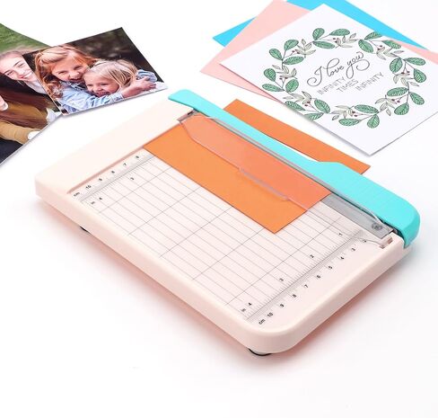 Guillotine Paper Trimmer, Mini Guillotine Paper Cutter, 6 inch Cut Length Accurate Trimming Guillotine Cutter for Coupons Paper Crafts Photos Cards Scrapbooking Office Home Supplies in Saudi Arabia