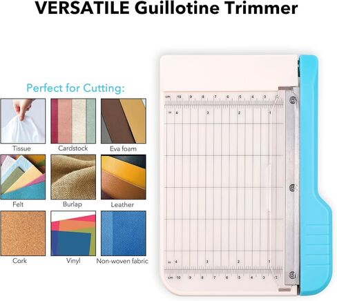 Guillotine Paper Trimmer, Mini Guillotine Paper Cutter, 6 inch Cut Length Accurate Trimming Guillotine Cutter for Coupons Paper Crafts Photos Cards Scrapbooking Office Home Supplies in Saudi Arabia