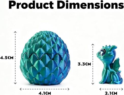 15 قطعة من بيض التنين المطبوع ثلاثي الأبعاد مع تنانين بالداخل، ألعاب تململ كريستالية متدرجة بخمسة ألوان رائعة، تنين مطبوع ثلاثي الأبعاد لعيد الحب، حشوات سلة عيد الفصح للأولاد والأطفال والمراهقين in Kuwait