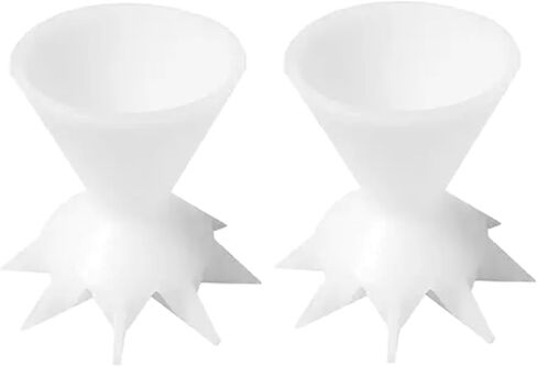 2Pcs White Paint Strainer - Paint Pouring Cup, Split Cup for Paint Pouring Supplies Tools, Paint Pouring Supplies Cups Paint Pouring Strainers, Aint Strainers for Paint, Flower Pour Cups Paint Cups in Kuwait