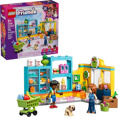 LEGO Friends Heartlake City Convenience Store Building Toy for Girls & Boys - Pretend Play Set for Kids, Ages 5+ - W/Autumn & Zac Minidolls, 1 Toy Dog, & Accessories - Gift Idea for Birthdays - 42680 in Saudi Arabia