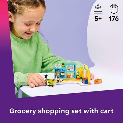 LEGO Friends Heartlake City Convenience Store Building Toy for Girls & Boys - Pretend Play Set for Kids, Ages 5+ - W/Autumn & Zac Minidolls, 1 Toy Dog, & Accessories - Gift Idea for Birthdays - 42680 in Saudi Arabia