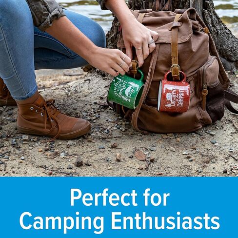 Camco Life is Better at The Campsite Coffee Mugs | Ceramic | 14oz. | 4-Pack (53357) in Saudi Arabia