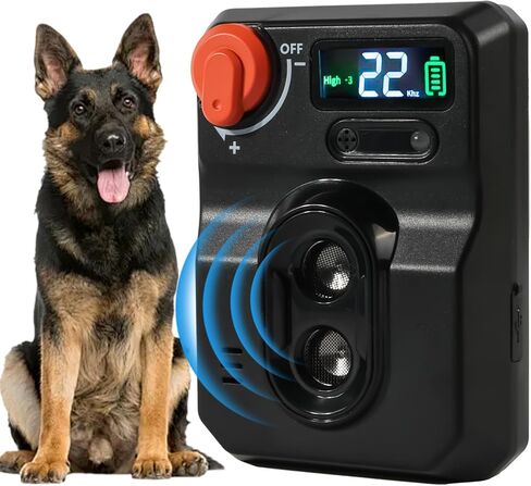 AI Ultrasonic Dog Bark Deterrent Device - 50FT Extra-Long Range Auto Anti-Barking Control | Smart Sound Recognition for Real Barks Only, 4 Adjustable Modes | Safe for All Dogs Indoor & Outdoor in Saudi Arabia