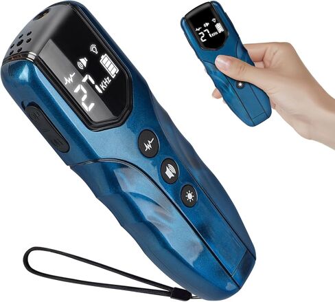 Dog Bark Deterrent Device, Anti Barking Device for Dogs 35ft Long Range, Ultrasonic Dog Training Device to Stop Barking Neighbors Dog, 5 Modes| Safe & Effective for Small, Medium & Large Dogs,Blue in Saudi Arabia