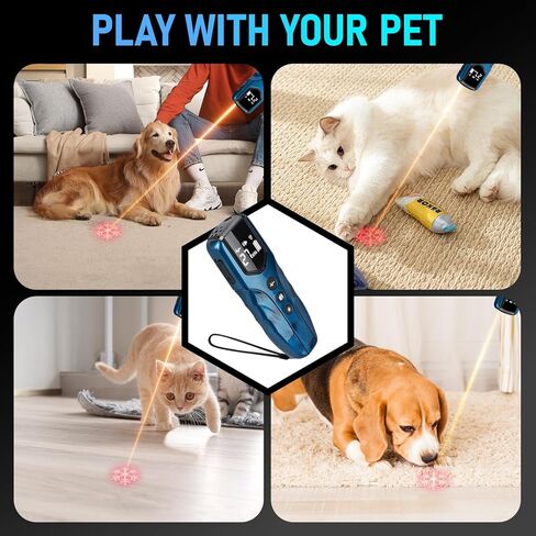 Dog Bark Deterrent Device, Anti Barking Device for Dogs 35ft Long Range, Ultrasonic Dog Training Device to Stop Barking Neighbors Dog, 5 Modes| Safe & Effective for Small, Medium & Large Dogs,Blue in Saudi Arabia