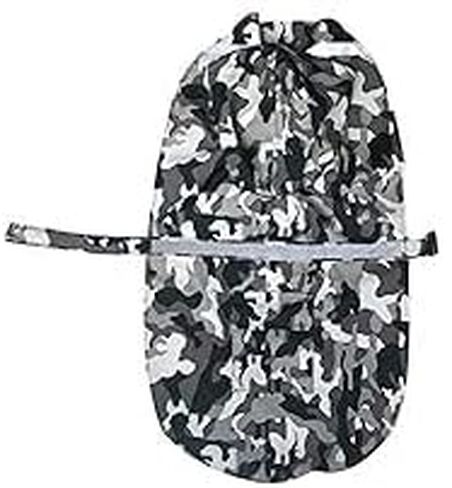 Large Dog Raincoat Adjustable Pet Water Proof Clothes Lightweight Rain Jacket Poncho Hoodies with Strip Reflective (Camouflage Gray, L) in Saudi Arabia