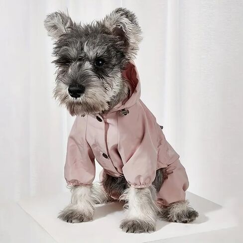 Pet Raincoat–Waterproof & Breathable Reflective One-Piece Clothing for Cats and Dogs, Perfect for Rainy Days and Daily Wear, Comfortable and Stylish L in Saudi Arabia
