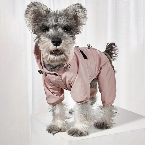 Pet Raincoat–Waterproof & Breathable Reflective One-Piece Clothing for Cats and Dogs, Perfect for Rainy Days and Daily Wear, Comfortable and Stylish L in Saudi Arabia