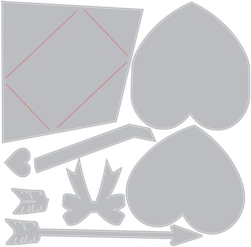 Sizzix 2-D Texture Fades Embossing Folder w/8PK Thinlits Set - Vault Side-Order Love Notes by Tim Holtz in Saudi Arabia